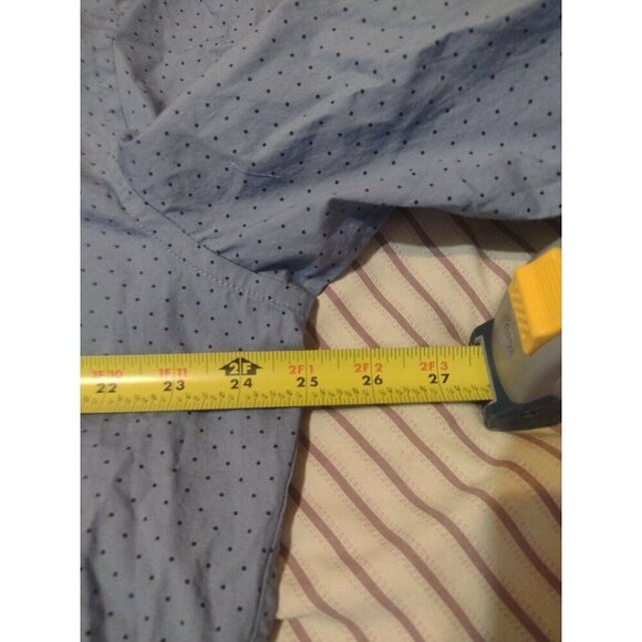 New NWT J. Crew Shirt Mens 2XL Blue Flex Wash Slim Untucked All Over Dot Print - Picture 10 of 11